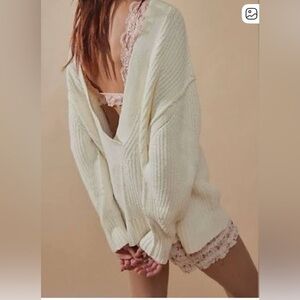 NWT We The Free Still A Fan Pullover- Ecru